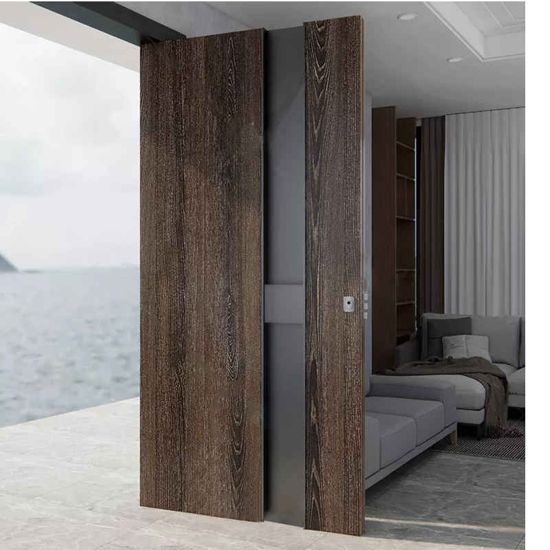 LD-ED11 Wood Modernistic Main Entry Door Exterior Pivot Door