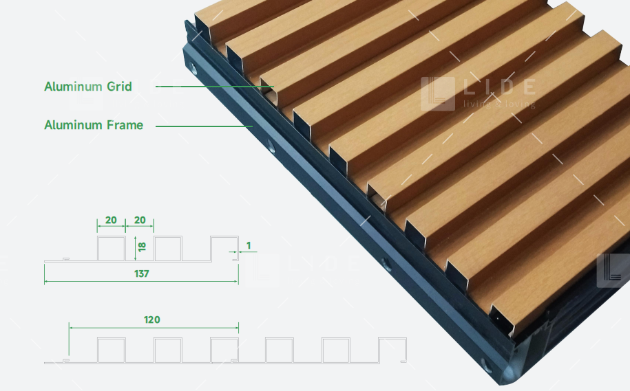 Wooden series— Flush mounted garage door Garage Door with window