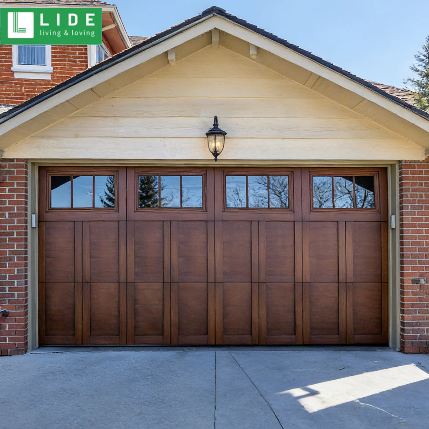Wooden series— Wood like Carriage house garage door