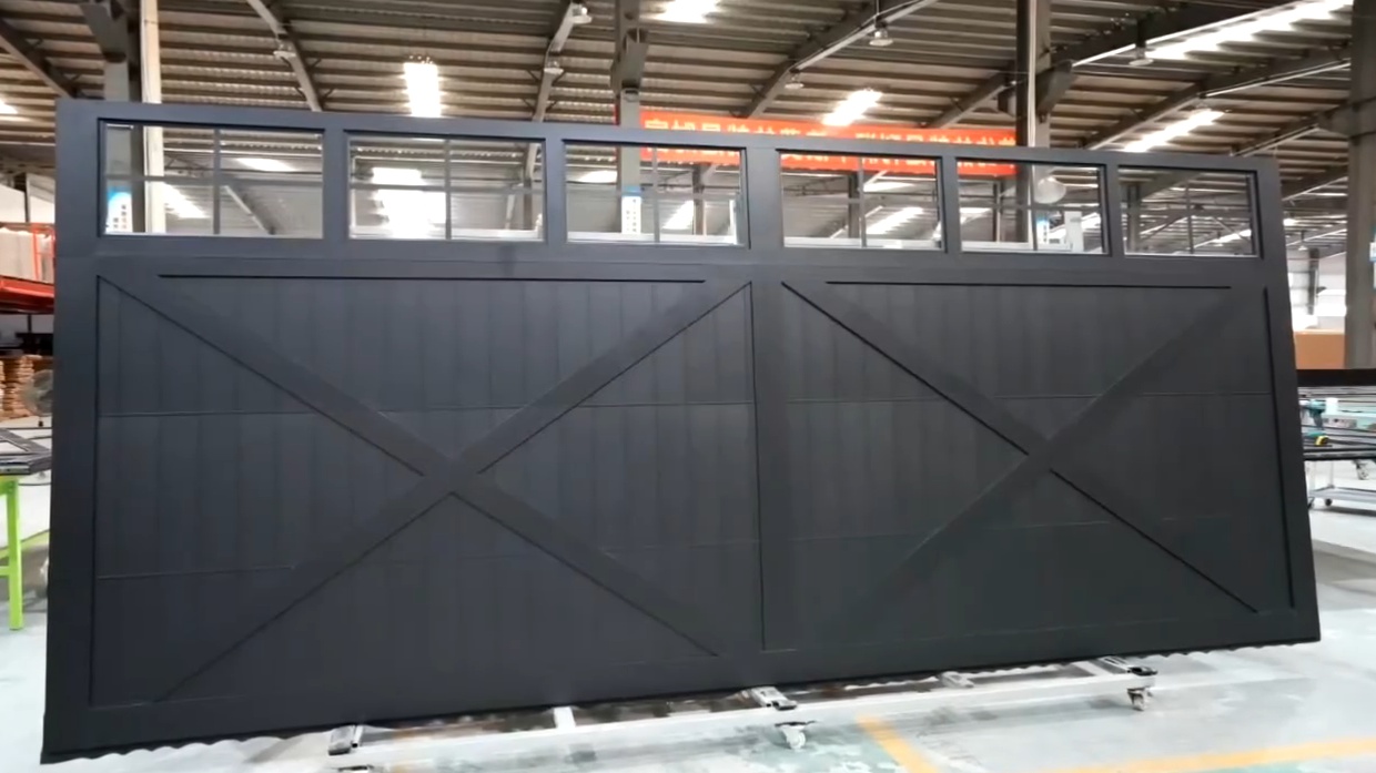 Wooden series— Wood like Carriage garage door