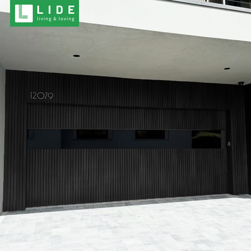 Wooden series— Flush mounted garage door Garage Door with window