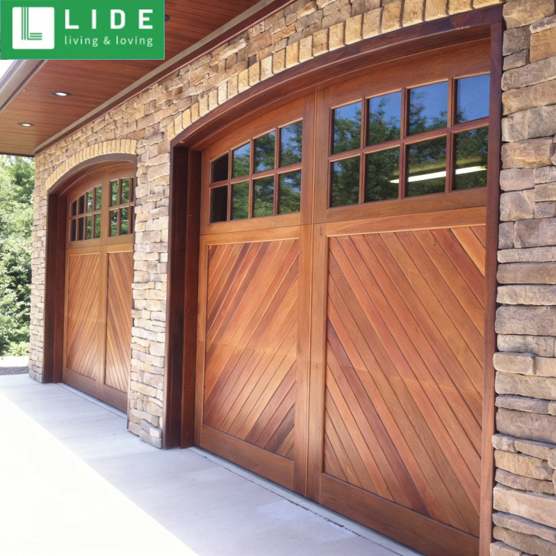 Wooden series— Wood like twill Carriage house garage door