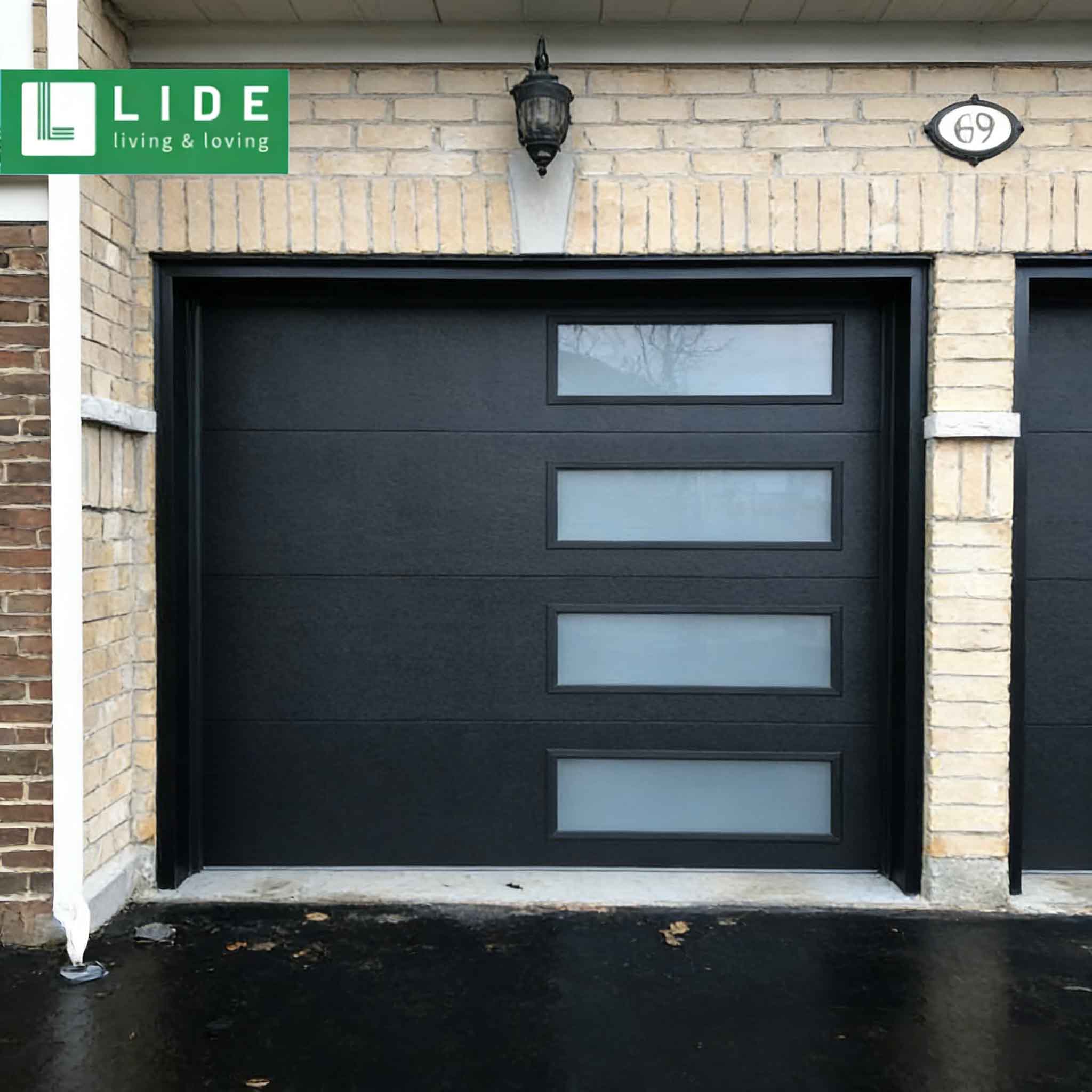 Galvanized steel series—Side window flush Garage Door
