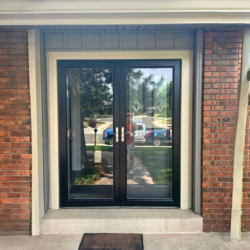 Patio door — Thermal Break Patio French Door Aluminum French Door