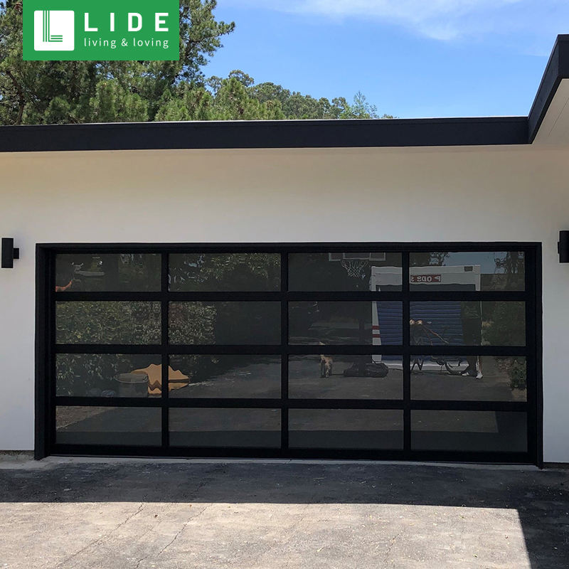 Glass series— Frame Frosted Glass Garage Door