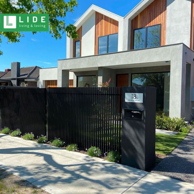 Black Blade aluminum fence